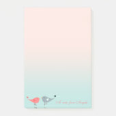 Kute Schattige vogels in liefde Post-it® Notes (Voorkant)