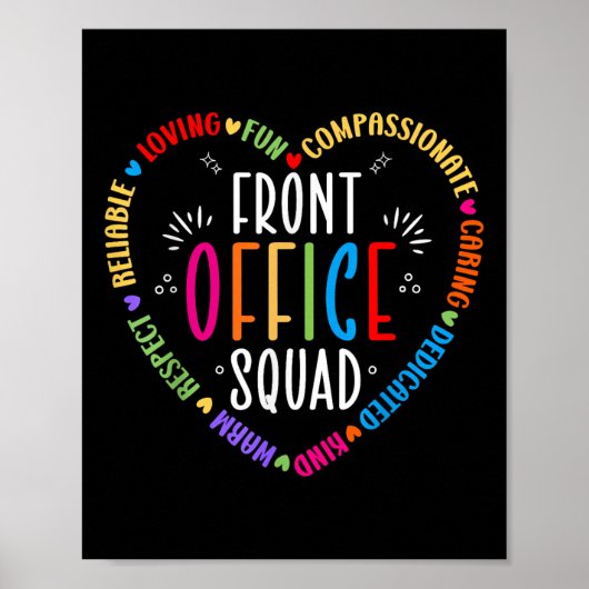 Kute School Secretary Admin Poster (Voorkant)