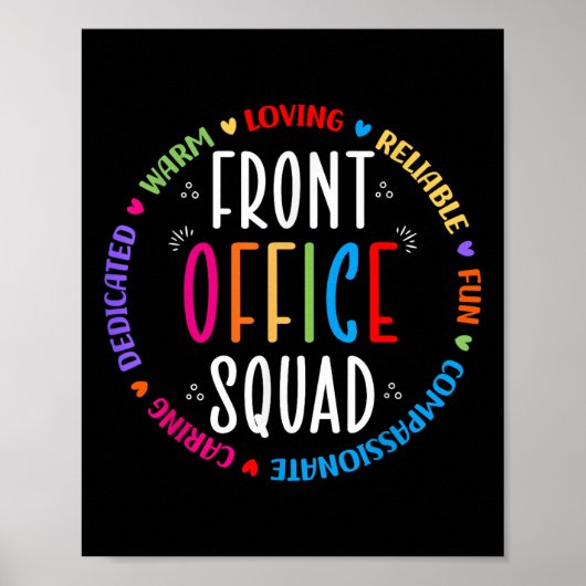 Kute School Secretary Admin Poster (Voorkant)