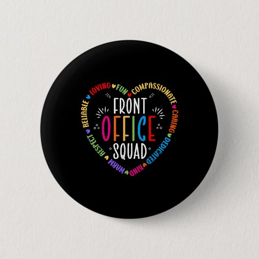Kute School Secretary Admin Ronde Button 5,7 Cm (Voorkant)