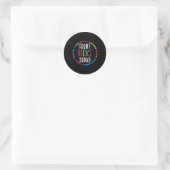 Kute School Secretary Admin Ronde Sticker (Tas)