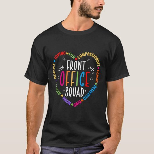 Kute School Secretary Admin T-shirt (Voorkant)