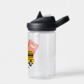 Kute schoolbus terug naar school Persoonlijke naam Waterfles (Links)