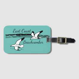 Kute Seagull Beach EastCoast Beachcomber bagage Bagagelabel