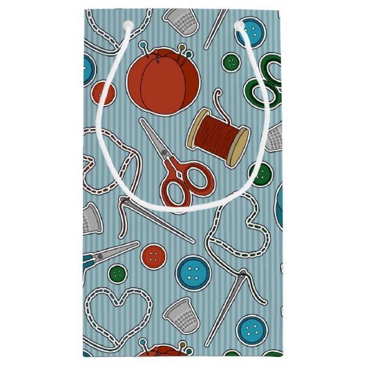 Kute Seing Thleing Pattern Blue Klein Cadeauzakje (Achterkant)