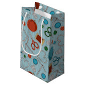 Kute Seing Thleing Pattern Blue Klein Cadeauzakje (Achterkant Gekanteld)