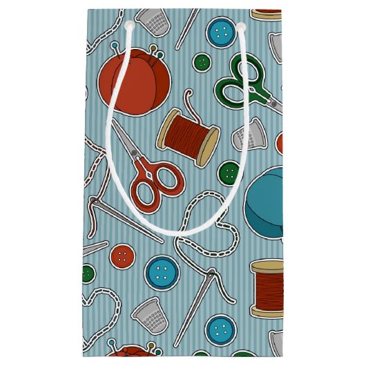 Kute Seing Thleing Pattern Blue Klein Cadeauzakje (Voorkant)