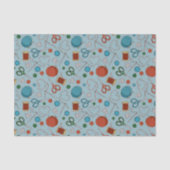 Kute Seing Thleing Pattern Blue Tissuepapier (Voorkant)