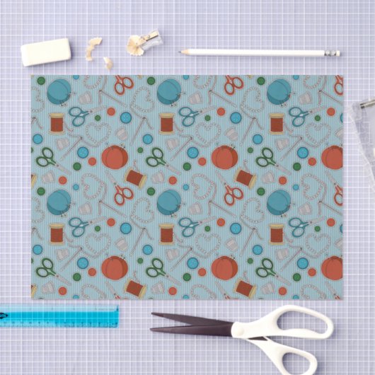 Kute Seing Thleing Pattern Blue Tissuepapier (Craft)