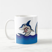 Kute shark add monogram koffiemok (Links)