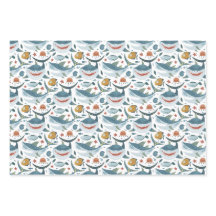 Kute Shark and Fish Pattern