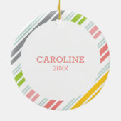 Kute Shark-kerstboom Keramisch Ornament (Achterkant)