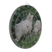 Kute Sheep Eating Leaves Dartboard Dartbord (Voorkant Links)
