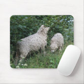 Kute Sheep Eating Leaves Mousepad Muismat (Met muis)