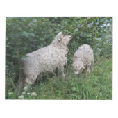 Kute Sheep Eating Leaves Notepad Notitieblok (Voorkant)