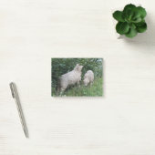 Kute Sheep Eating Leaves Post merkt Pad op Post-it® Notes (Kantoor)
