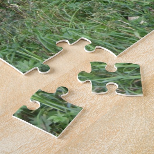 Kute Sheep Eating Leaves Puzzle Legpuzzel (Zijkant)