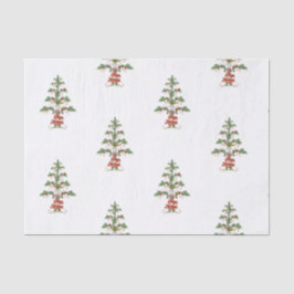 Kute Sheep Kerstmis Vleece Navidad Tissuepapier