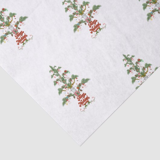 Kute Sheep Kerstmis Vleece Navidad Tissuepapier (Detail)