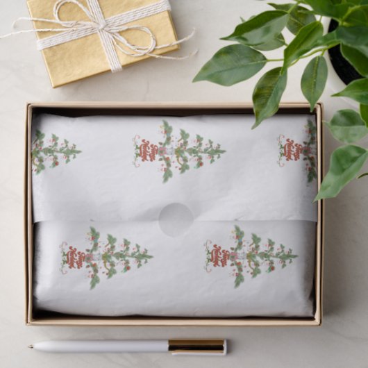 Kute Sheep Kerstmis Vleece Navidad Tissuepapier (Geschenk)