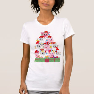 Kute Sheep Pig - kerstboom T-shirt