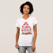 Kute Sheep Pig - kerstboom T-shirt (Voorkant volledig)