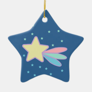 Kute Shooting Star Comet Keramisch Ornament