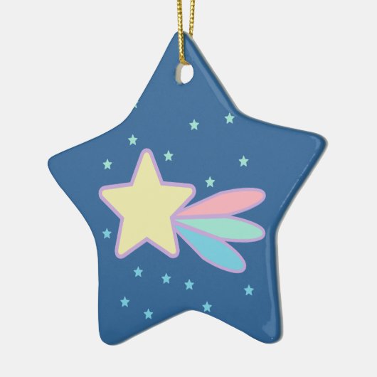 Kute Shooting Star Comet Keramisch Ornament (Links)