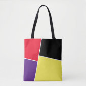 Kute Simple Fun met Paars en geel Tote Bag (Voorkant)