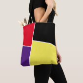 Kute Simple Fun met Paars en geel Tote Bag (Dichtbij)