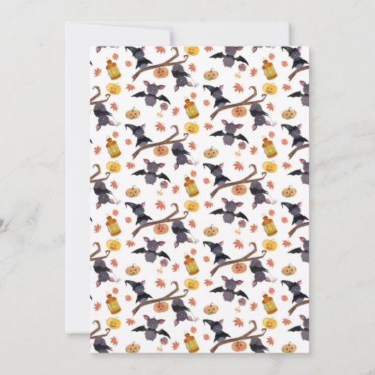 Kute Simple Halloween Bats Child's 2e verjaardag Kaart (Achterkant)