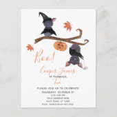 Kute Simple Halloween Bats Child's 2e verjaardag Uitnodiging Briefkaart (Voorkant)