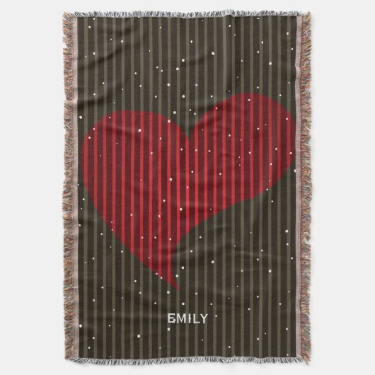 Kute Simple Sparking Valentijns Heart Deken (Voorkant Verticaal)