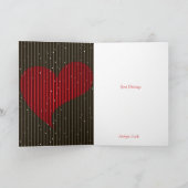 Kute Simple Sparking Valentijns Heart Feestdagen Kaart (Binnen)