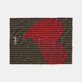 Kute Simple Sparking Valentijns Heart Fleece Deken (Voorkant (Horizontaal))