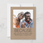 Kute Simple Will you be My Groomsman Photo (Voorkant)