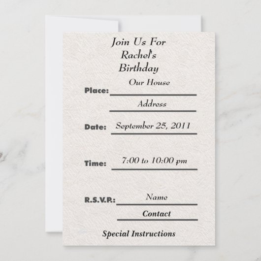 Kute Singing Blue Bird Tree Kaart (Achterkant)