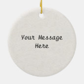 Kute Singing Blue Bird Tree Keramisch Ornament (Achterkant)