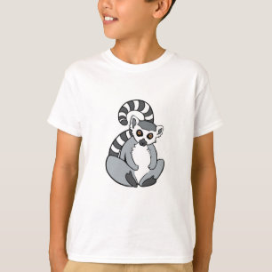 Kute Sitting Ring-Tailed Lemur T-shirt