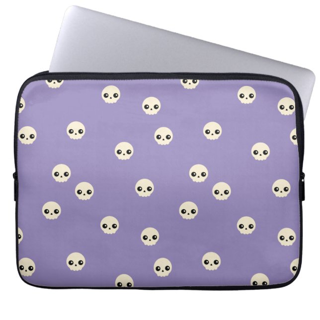 Kute Skulls-laptophoes Laptop Sleeve (Voorkant)