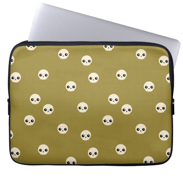 Kute Skulls-laptophoes Laptop Sleeve (Voorkant)