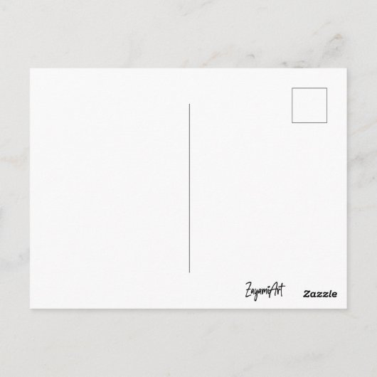 Kute slaapsleuf briefkaart (Achterkant)