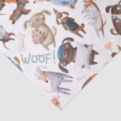 Kute slapy honden op witte ontkoppeling tissuepapier (Detail)