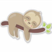 Kute sleuf, Baby sleuf, luie sleuf, slapende sleuf Sticker (Voorkant)