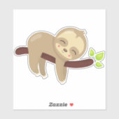 Kute sleuf, Baby sleuf, luie sleuf, slapende sleuf Sticker (Vel)