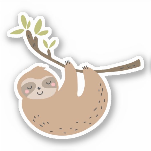 Kute sleuf in structuur sticker (Voorkant)