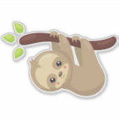 Kute sleuf, kleine sleuf, Baby sleuf, luie sleuf Sticker (Voorkant)