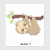 Kute sleuf, kleine sleuf, Baby sleuf, luie sleuf Sticker (Vel)