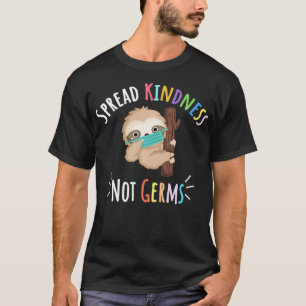 Kute sleuf met gezichtsmaskergrootteverdeling, nie t-shirt