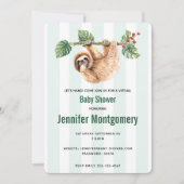 Kute sleuf ondersteboven in Waterverf Shower Kaart (Voorkant)